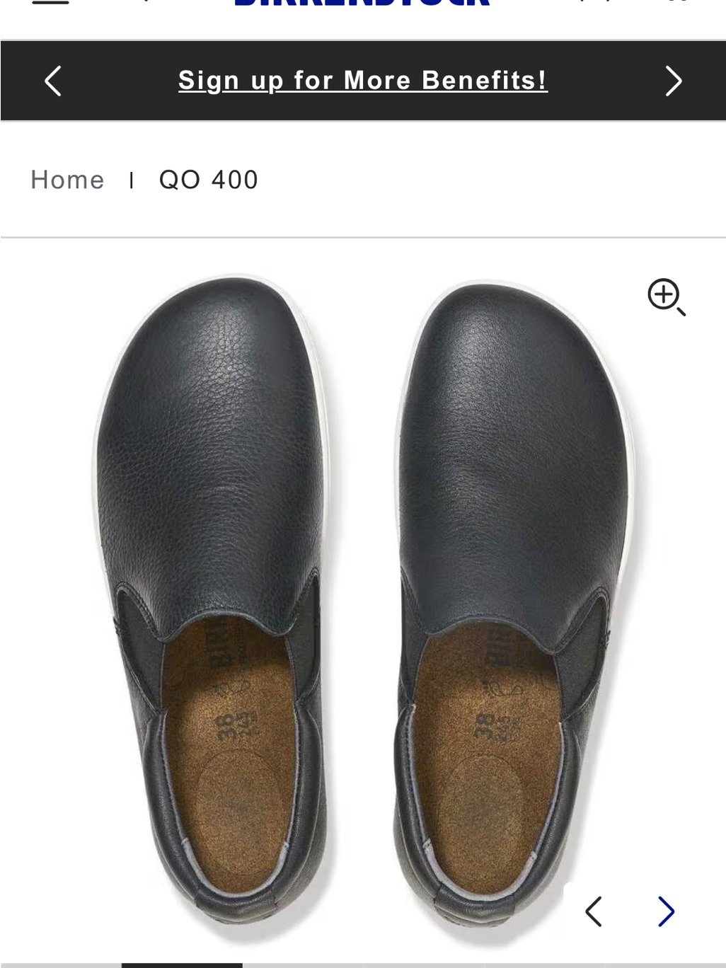 Birkenstock Black Leather Slip-On Loafers For Men